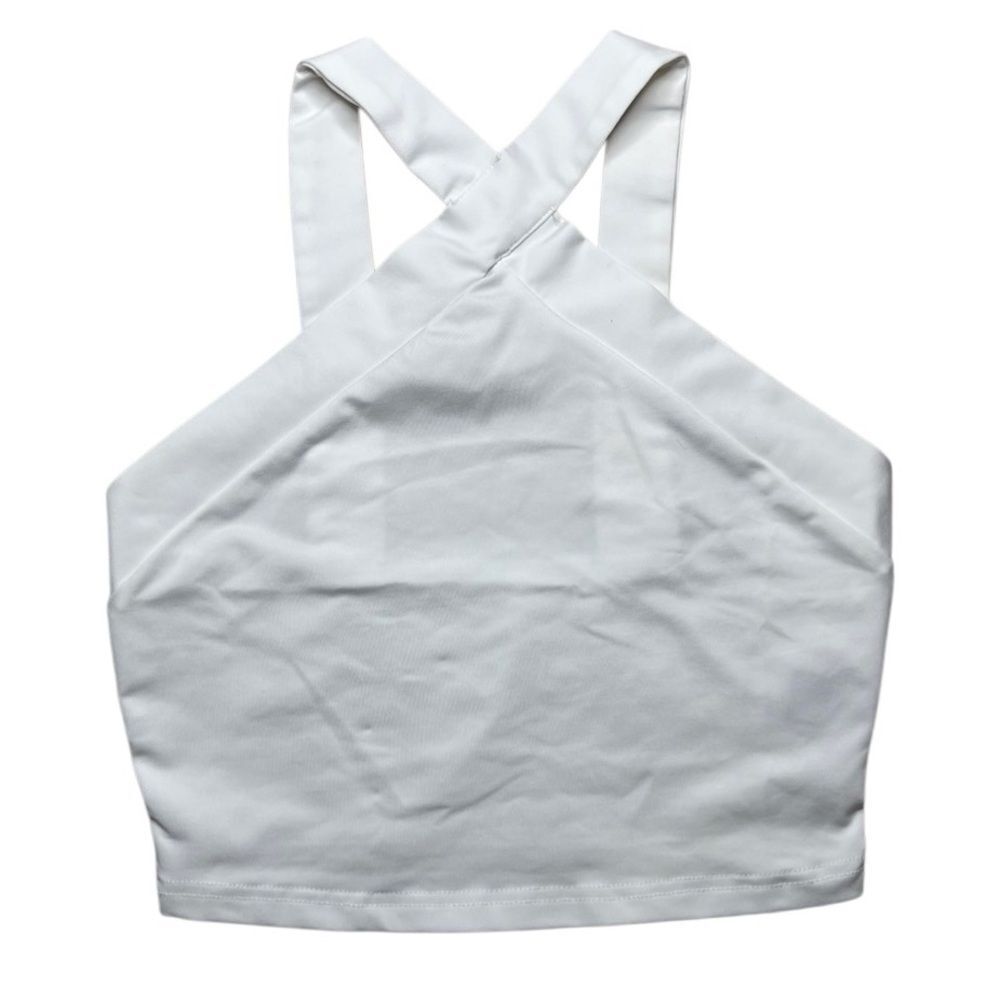 SHEIN High Neck Tank Top White Size Small